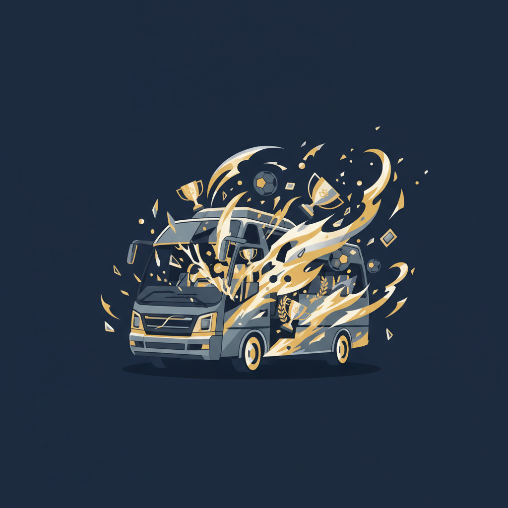 Chaos on M6 as Coach Carrying Man City Fans to Wembley Erupts in Flames